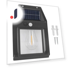Solar Tungsten Wall Light — Outdoor Security & Flood Lighting, Fishine