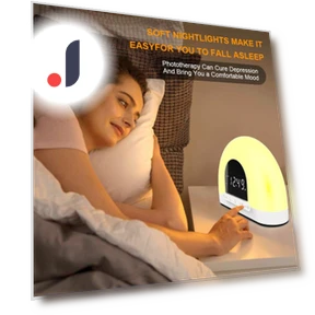 Sunrise/Sunset Simulation Alarm Clock with Smart Night Light — Alarms & Clocks, Daily necessities-V
