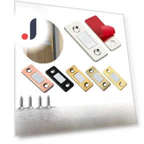 Ultra-thin invisible magnetic furniture latch for cabinet with touch opening — Catches, TrendVibeCN