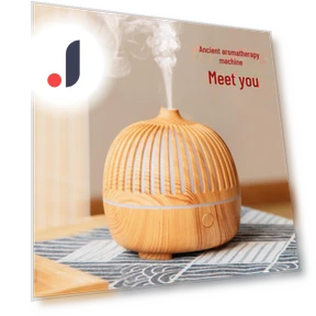 Ultrasonic Aromatherapy Humidifier with Large Capacity and Wood Finish — Air Moisturizers, Small Appliances