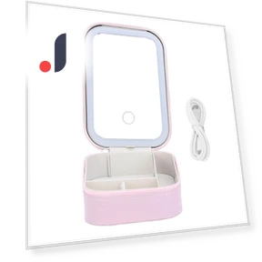 Cosmetic Bag with LED Mirror — Cosmetic Cases, GoolRC