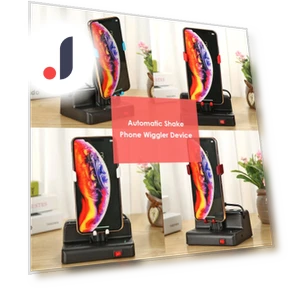 Desktop Walking Pendulum Shaker — Executive Desk, Rainbow Rain
