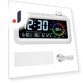 Digital Alarm Clock with Colorful Display — Alarms & Clocks, OutsideWorld