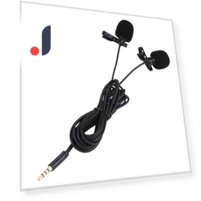 Dual Head Lapel Tie Clip Microphone — Microphones, DIYelecs