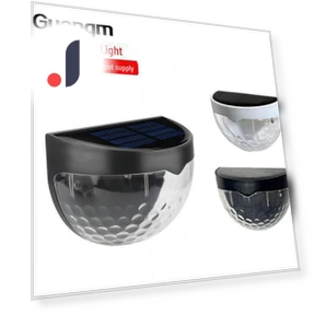 Semi-circular Solar Outdoor Fence Light — Outdoor Security & Flood Lighting, AI Market