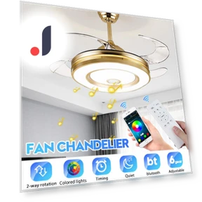 Smart Ceiling Fan with Light and Speaker — Ceiling Fan Wall Controls, Pro DIY Tool