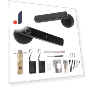 Smart Door Handle Lock with Fingerprint Scanner — Smart Home Security, Neoglint