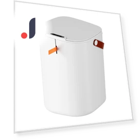 Touch Trash Can with Handle — Waste Baskets, OutsideWorld