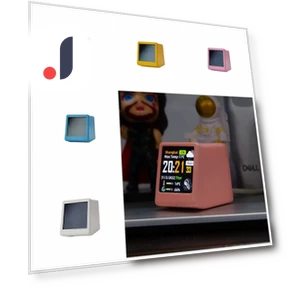 Wi-Fi Desktop Clock with Electronic Thermometer — Alarm, Fengchou