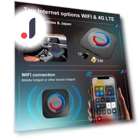 Wireless Android Auto Smart Box — Car Essentials, Rainbow Rain