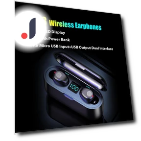 Wireless Earbuds with LED Display — In-Ear Headphones, DIYelecs