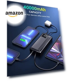 40000mAh Power Bank with PD 30W and QC4.0 Fast Charging — Chargers, Dongguan Xionel Electronic Technology Co., Ltd