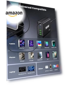 6-in-1 Fast USB Charging Station — Chargers, shenzhenshiquanshengdamaoyiyouxiangongsi