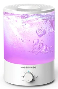 Cool Mist Humidifier with Top Refill and Night Light — Humidifier, MEGAWISE
