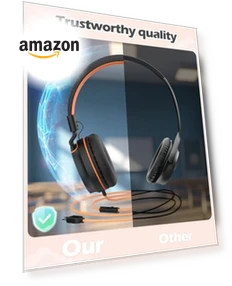 Kids Headphones with Microphone — In-Ear Headphones, AILIHEN