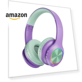 Kids Wireless Headphones with LED Lights — In-Ear Headphones, Candy Bila