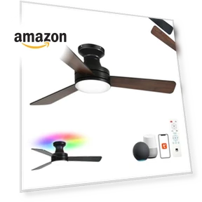 Smart Ceiling Fan with Lights — Ceiling Fan Wall Controls, Orison