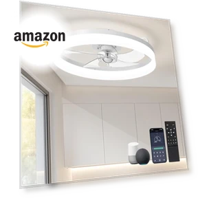 Smart Ceiling Fan with Lights — Ceiling Fan Wall Controls, LUDOMIDE