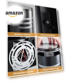Smart Outdoor Wall Lights — Outdoor Security & Flood Lighting, KIZON