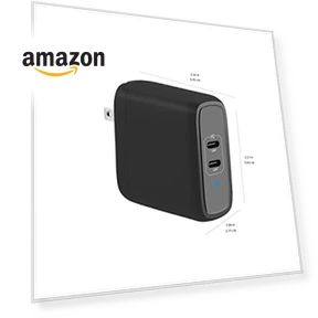 Two-Port USB-C Wall Charger — Chargers, Amazon