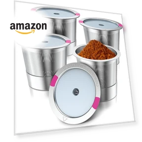 Universal Stainless Steel K Cup Reusable Coffee Pods — Coffee Pod Holders, AIMONE