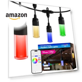 Vibe Modern Cafe Lights — String Lights, Enbrighten