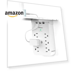 Wall Outlet Extender with Surge Protector — Multi-Outlets, mifaso