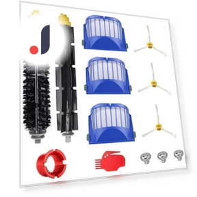 Accessory Kit for Robot Vacuum — Smart Cleaning Robots, Five Colorful