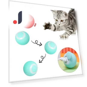 Automatic Rolling Cat Toy — Cat Playthings, Pawstrip