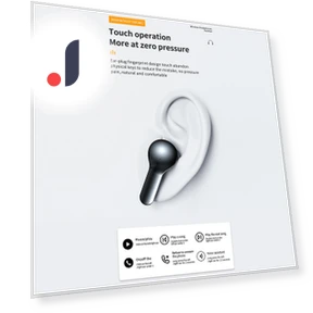Mini Smart Half In-Ear Sport Headset Earbuds — In-Ear Headphones, Andoer
