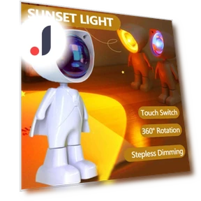 Robot Astronaut with Rainbow Projection — Creative Lighting Solutions, HMM