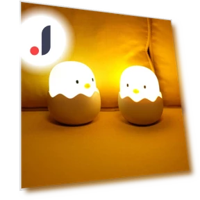 Silicone Touch Sensor Egg LED Night Light — Night Lights, Perphin Direct