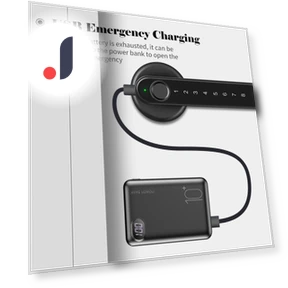 Smart Door Lock with Fingerprint and Password — Electromagnetic Security Locks, TOMTOP JMS