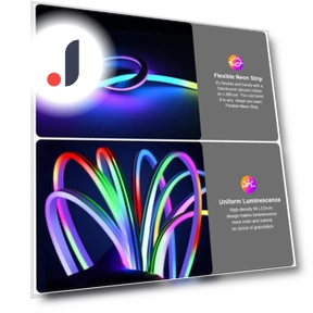 Smart RGBIC Neon Rope Light — LED Strips, Tuya