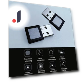 USB Fingerprint Reader — Biometric Security, WIS-long