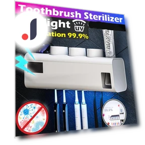 UV Toothbrush Holder with Smart Sterilizer — Toothbrush Holders, Easy Beauty Home