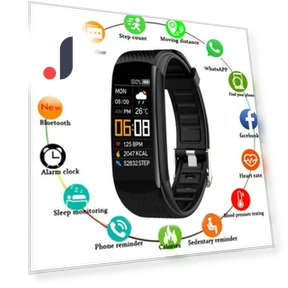 Waterproof Bluetooth Heart Rate Monitor Sleep Fitness Smart Band — Wearable Accessories, Puntos Electronics