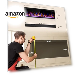 WiFi-Enabled Electric Fireplace Heater — Electric Heating Solutions, Alpaca