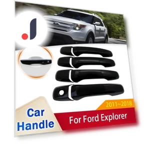 Classic Glossy Black Smart Door Handle Cover — Car Door Entry Guard
