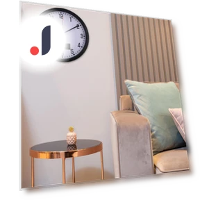 Classic Wall Clock with Date and Temperature — Desk & Shelf, Kitchen Accs