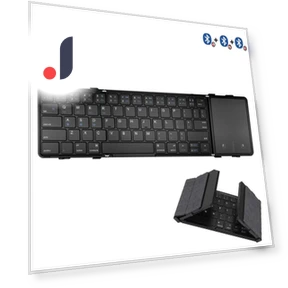Folding Bluetooth Keyboard with Touchpad/Numeric Pad — Keyboards, SeenDa