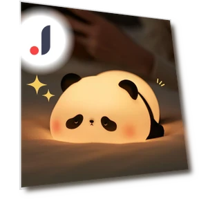 Silicone LED Night Light with Cute Panda — Night Lights, DG Happy