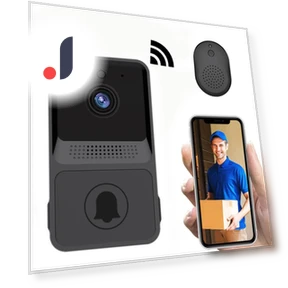 Smart Home Wi-Fi Camera Doorbell — Smart Home Security, Five Colorful