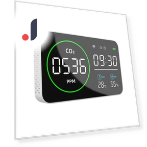 Smart WIFI Large 4-in-1 Carbon Dioxide Detector — Air Quality Monitors, KONNWEI