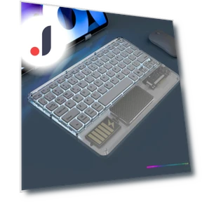 Transparent RGB Bluetooth Keyboard with Touchpad — Keyboards, Bellatrix