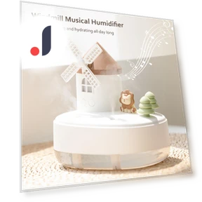 Windmill Humidifier with LED Light — Air Moisturizers, Essager Electronic