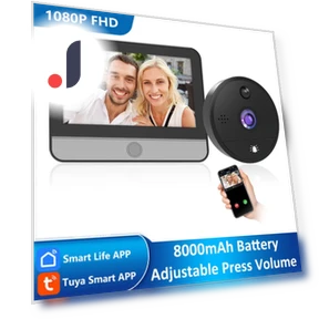 1080P Smart Door Viewer with WiFi Camera — Smart Home Security, Qichuanxin