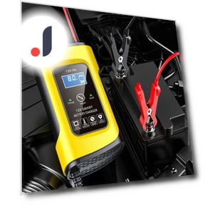 12V 8A Smart Car Charger with LCD Display — Battery Chargers, Auto Accessories Home