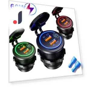 60W 2-Port USB Car Charger — Vehicle Power Solutions, World Auto Parts