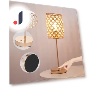 Crystal Touch Control Wireless LED Desk Lamp — Desk & Table Lighting, TOMTOP JMS